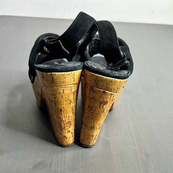 Alice + Olivia Charlize Wedge Slingback Cork Heels - Picture 5 of 7